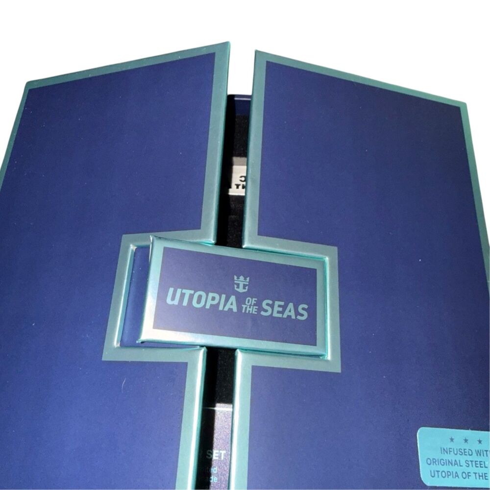 Royal Caribbean Utopia Seas 2024 Inaugural Steel Collector Set Limited Edition - Picture 11 of 12